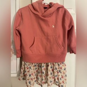 Toddler Polo Hoodie Dress Size 2T